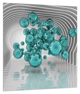 Absztrakt kép - buborékok (30x30 cm)