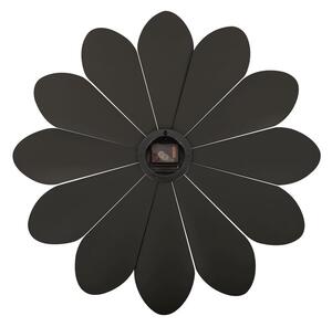 Flower fekete falióra, ø 60 cm - PT Living