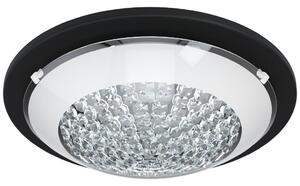 Eglo Acolla 1 mennyezeti LED lámpa, 29 cm, fekete-áttetsző