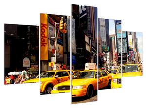 Sárga taxik New Yorkban (150x105 cm)