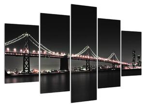 Éjszakai híd képe (150x105 cm)