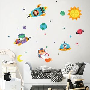 Space dekorációs gyerek falmatrica - Ambiance