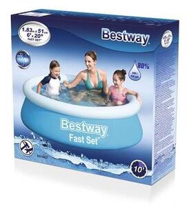 Bestway Lupa felfújható karimájú, puhafalú medence 183 x 51 cm