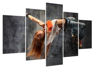 Street dance táncos képe (150x105 cm)
