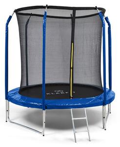KLARFIT Jumpstarter, trambulin, 2,5 m Ø, háló 120 kg max., 195 cm Ø ugrófelület