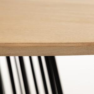 Étkezőasztal mangófa asztallappal, 200 x 110 cm - Kave Home
