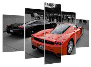 Gyors autók képe (150x105 cm)
