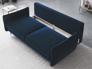 Vermont sötétkék kinyitható kanapé tárolóhellyel - Cosmopolitan Design