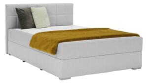 KONDELA Boxspring típusú ágy 120x200, világosszürke, FERATA KOMFORT