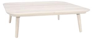 Contrast Tetra fehér kőrisfa dohányzóasztal, 110 x 110cm - Ragaba