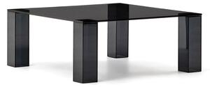 Sötétszürke üveg dohányzóasztal 85x85 cm Adularia – Kave Home