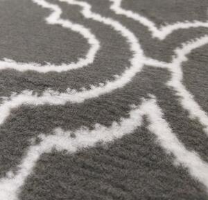 Skandináv szőnyeg szürke színben, fehér mintával Szélesség: 80 cm | Hossz: 150 cm