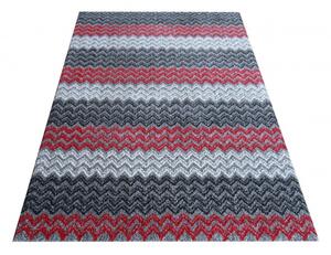 Nappaliba való szőnyeg vörös-szürke színben Szélesség: 200 cm | Hossz: 290 cm