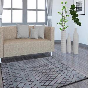 Sötétszürke szőnyeg egyszerű motívummal Szélesség: 80 cm | Hossz: 150 cm