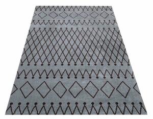 Sötétszürke szőnyeg egyszerű motívummal Szélesség: 80 cm | Hossz: 150 cm