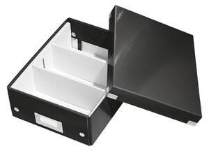 Office fekete rendszerező doboz, hossz 28 cm - Leitz