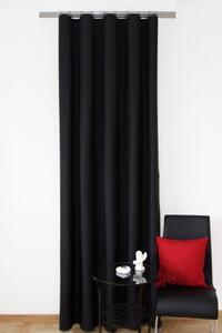 Kész fekete drapériák ágytakarókhoz Hossz: 250 cm