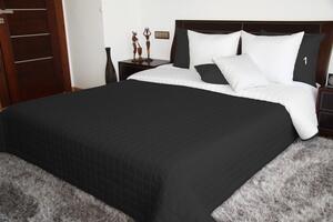 Fekete-fehér kétoldalas steppelt ágytakaró Szélesség: 220 cm | Hossz: 240 cm