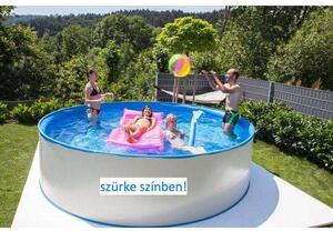 New Splasher Secure acélfalú medence szett, O 3,50 x 0,90 m, SZÜRKE