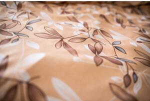 Brenda barna-bézs pamut-szatén ágyneműhuzat, 140 x 200 cm - Cotton House