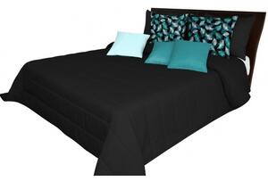 Fekete varrott ágytakaró Szélesség: 260 cm | Hossz: 240 cm