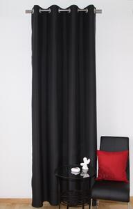 Dekoratív kész drapéria, fekete színben Hossz: 250 cm