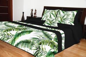 Fekete ágytakarók természet motívummal Szélesség: 240 cm | Hossz: 260 cm