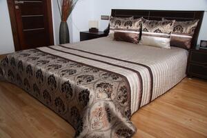 Luxus ágytakaró barna árnyalatokban, motívummal Szélesség: 170 cm | Hossz: 210 cm