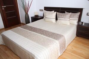 Luxus ágytakaró világos bézs színben Szélesség: 220 cm | Hossz: 240 cm