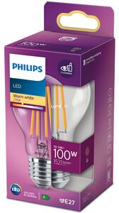 Philips E27 LED 10,5W 1521lm 2700K meleg fehér - 100W izzó helyett
