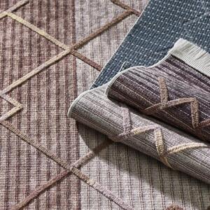 Barna mintás szőnyeg Skandináv stílusban Szélesség: 80 cm | Hossz: 150 cm