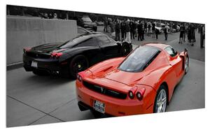Gyors autók képe (120x50 cm)