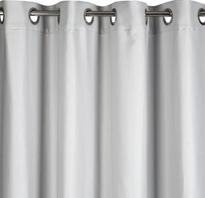 Luxus egyszínű függöny ezüst színű Hossz: 250 cm