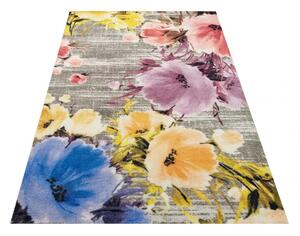 Minőségi színes szőnyeg virágmotívummal Szélesség: 120 cm | Hossz: 170 cm