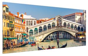 Velencei gondola képe (120x50 cm)