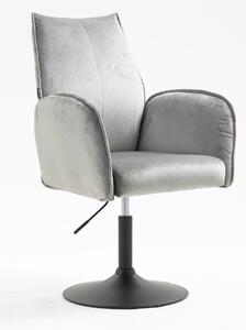 HR280N Acél Modern Velúr Szék Fekete lábbal