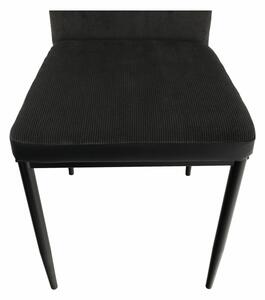 KONDELA Étkező szék, sotétszürke/fekete, ENRA