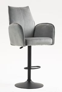 HR280W Acél Modern Velúr Szék Fekete lábbal