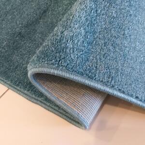 Egyszínű kék színű szőnyeg Szélesség: 400 cm | Hossz: 500 cm