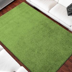 Egyszínű zöld színű szőnyeg Szélesség: 120 cm | Hossz: 170 cm