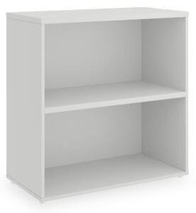 SimpleOffice alacsony szekrény 80 x 40 x 80 cm, fehér
