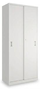 SimpleOffice magas szekrény 80 x 40 x 180 cm, fehér