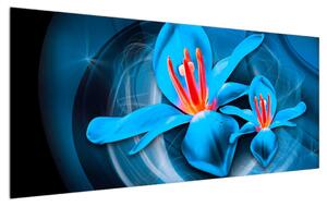 Modern kép - virágok (120x50 cm)