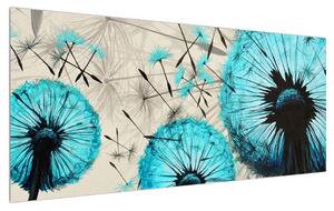 Kép -kék pitypang pehely (120x50 cm)