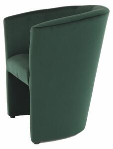 KONDELA Klub fotel, smaragd anyag, CUBA
