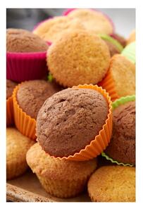 6 db színes szilikon muffin sütőforma, ⌀ 7 cm - Lékué