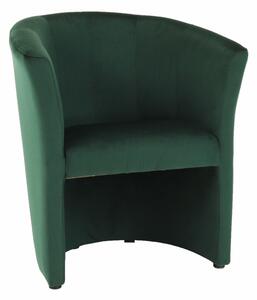 Klub fotel, smaragd anyag, CUBA