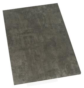 KONDELA Étkezőasztal, beton/fehér matt, 138x90 cm, BOLAST