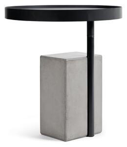 Twist tárolóasztal beton talpazattal, ø 45 cm - Lyon Béton