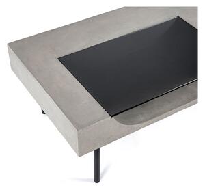 Curb dohányzóasztal beton fedlappal, 125 x 56 cm - Lyon Béton